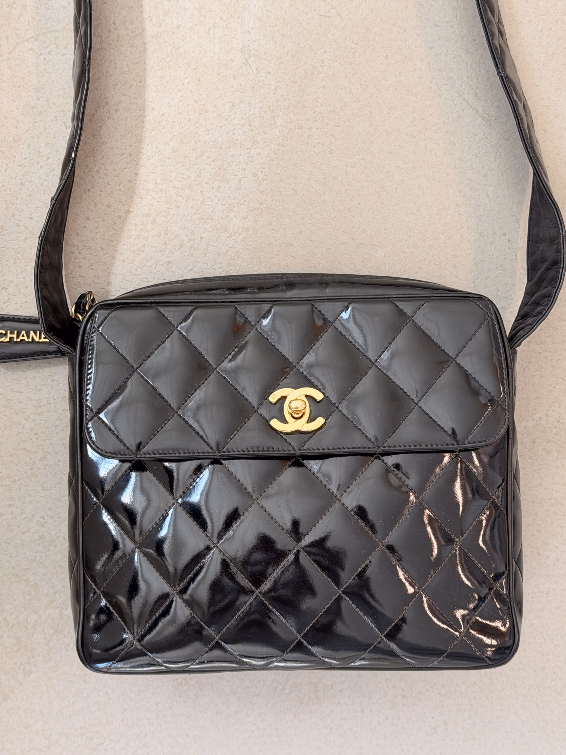 Chanel Matelasse Shoulder Bag Patent - Image 3