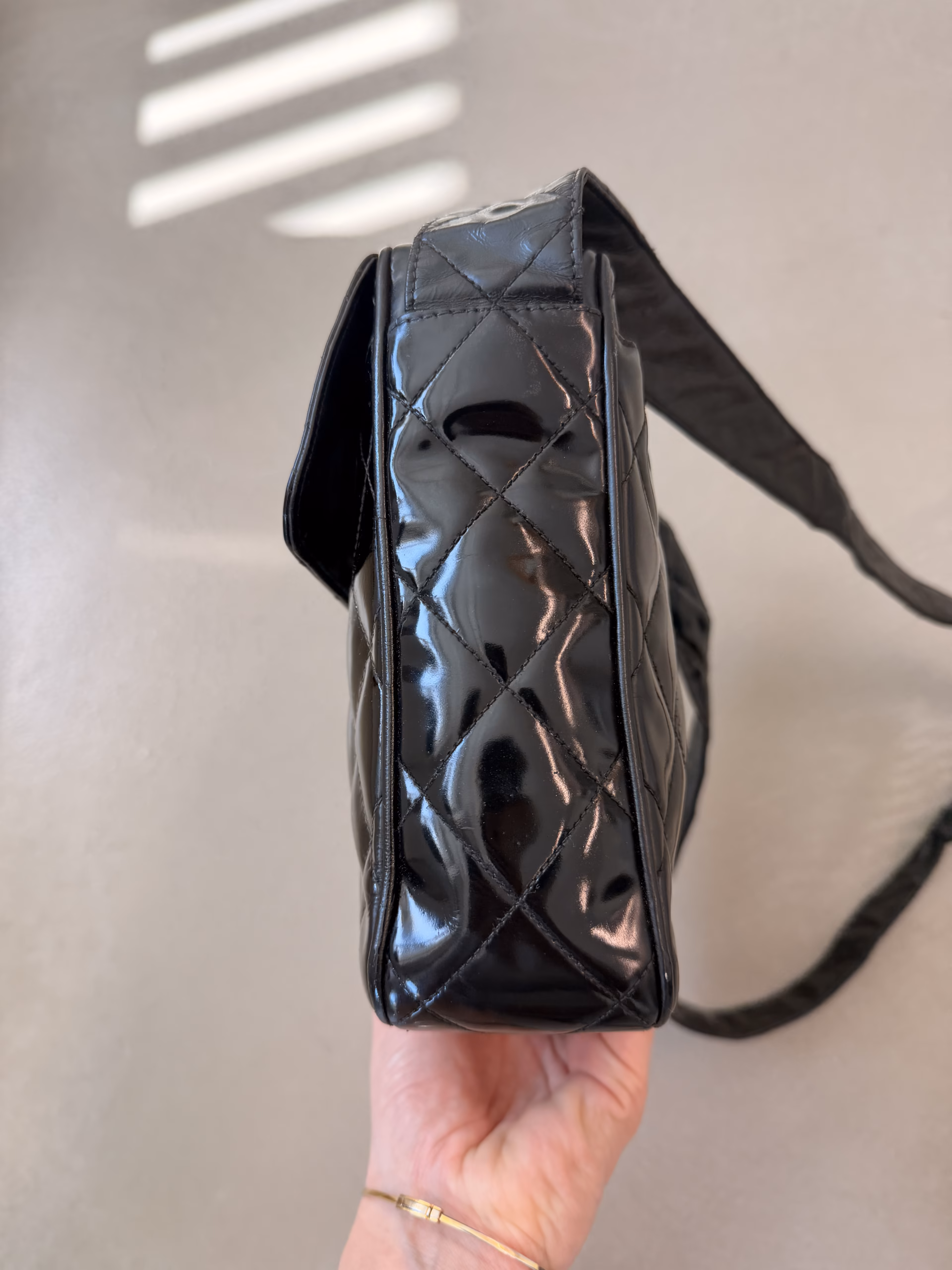 Chanel Matelasse Shoulder Bag Patent - Image 9