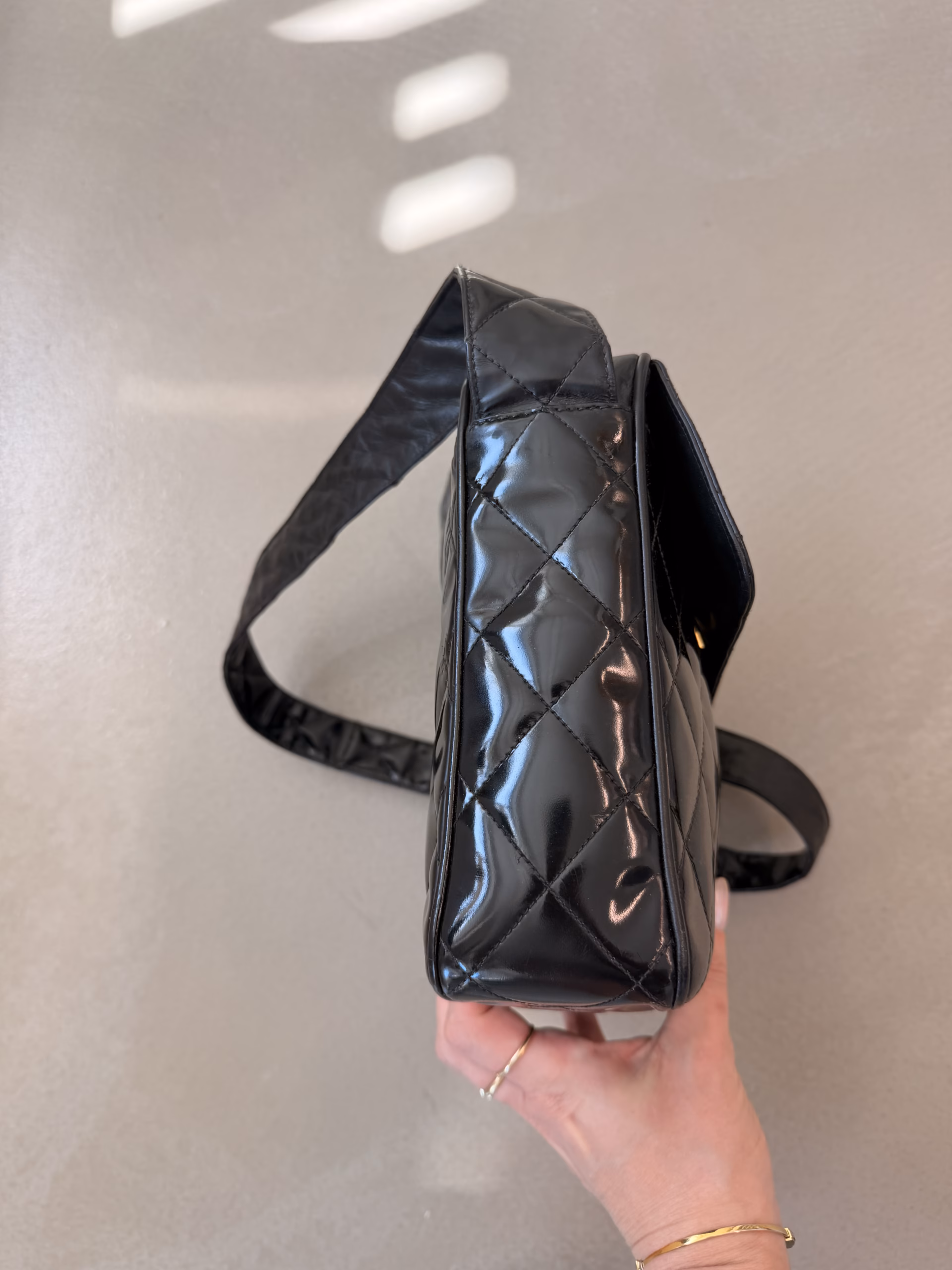 Chanel Matelasse Shoulder Bag Patent - Image 8