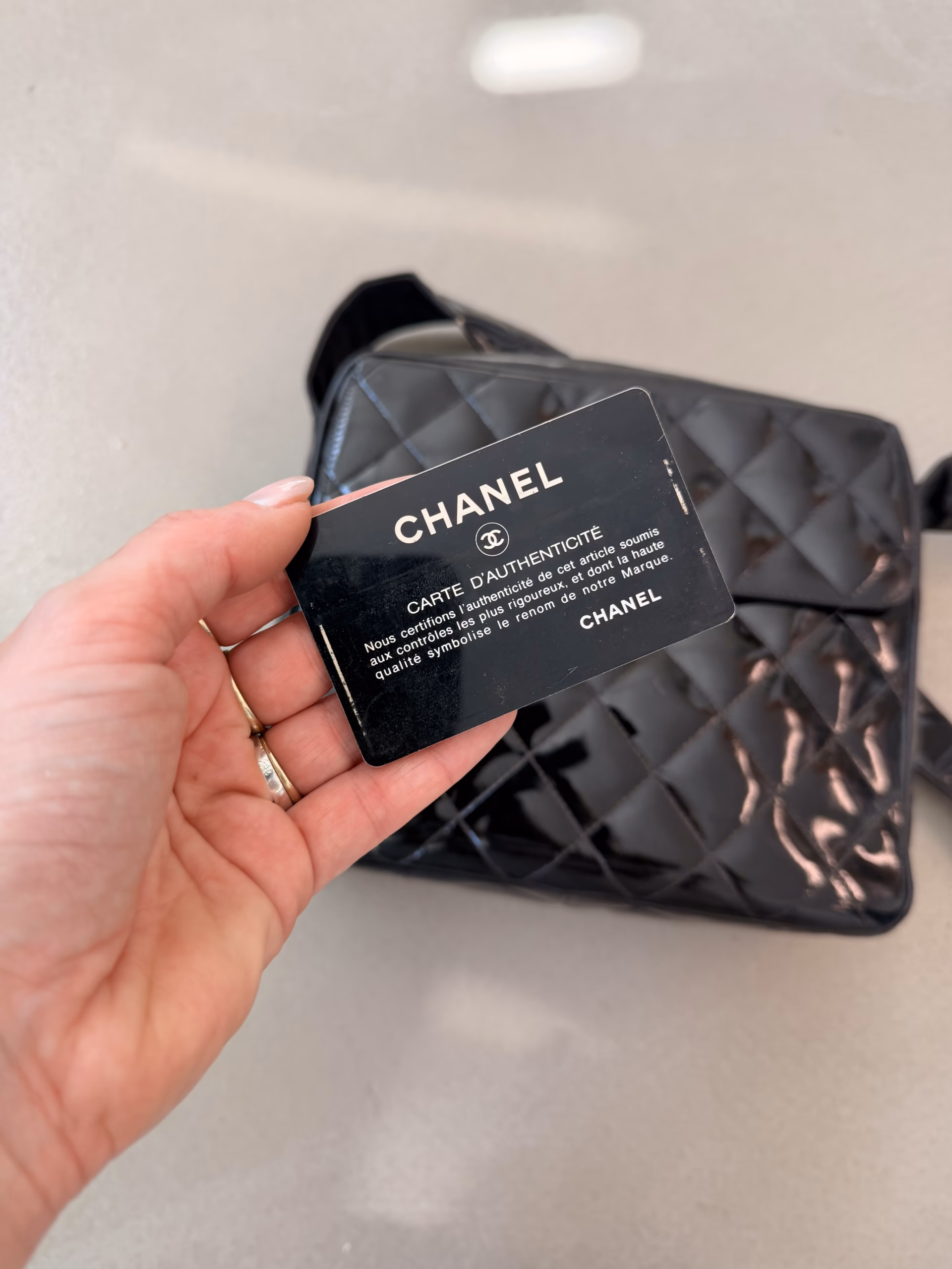 Chanel Matelasse Shoulder Bag Patent - Image 5