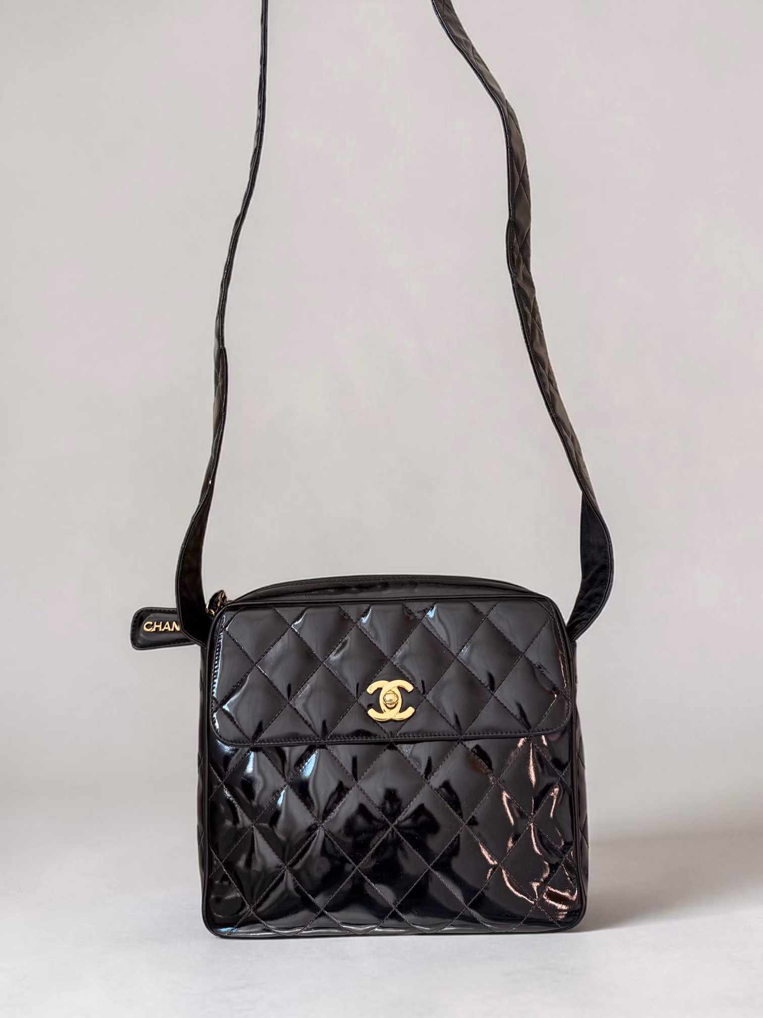 Chanel Matelasse Shoulder Bag Patent