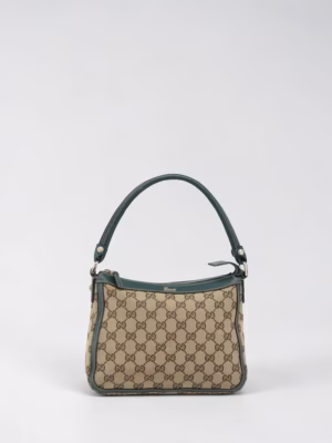 Gucci Canvas Shoulder Bag Green