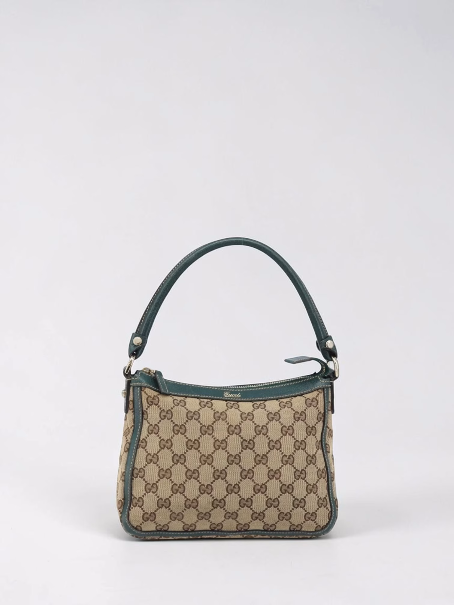 Gucci Canvas Shoulder Bag Green