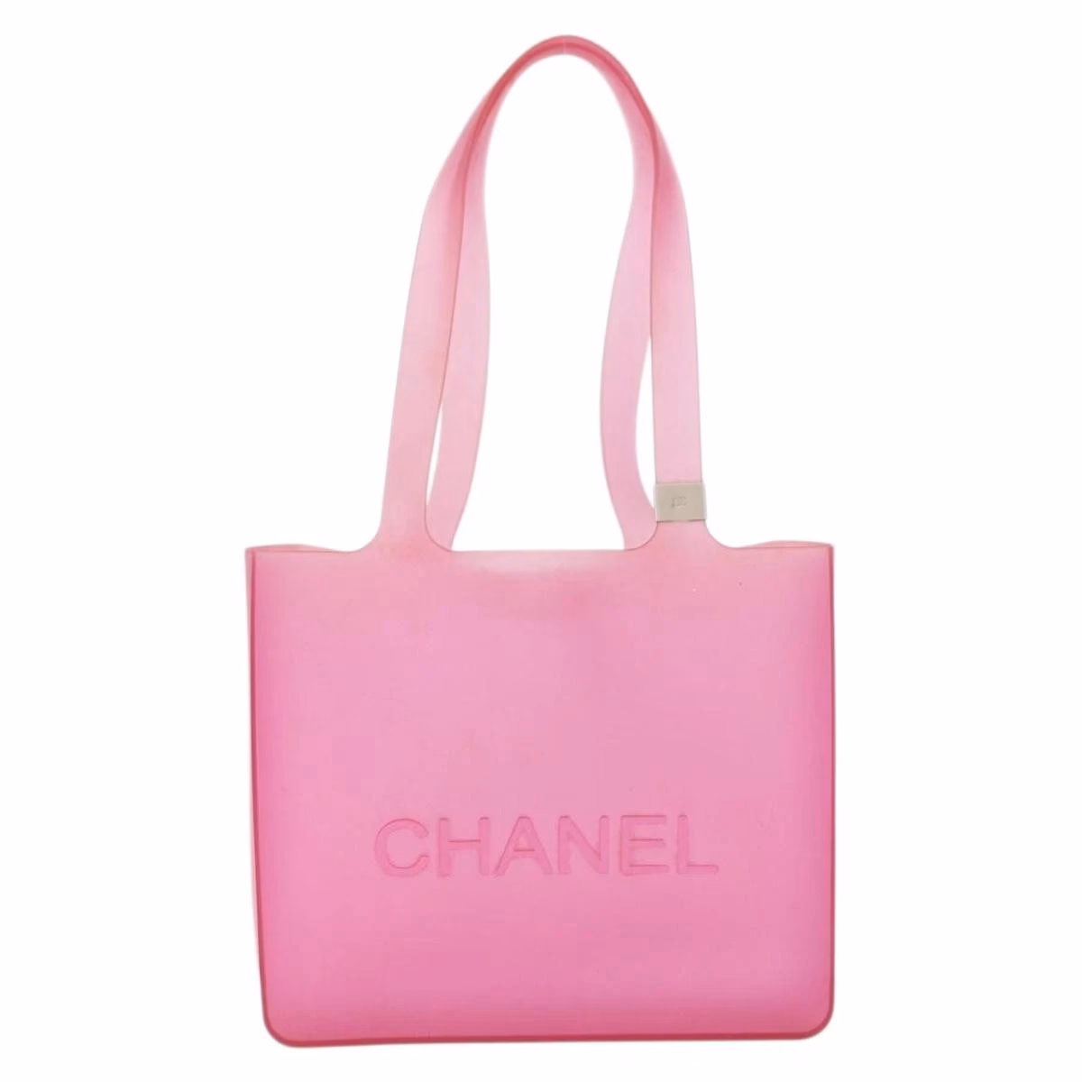 Chanel Rubber Tote Pink - Image 9