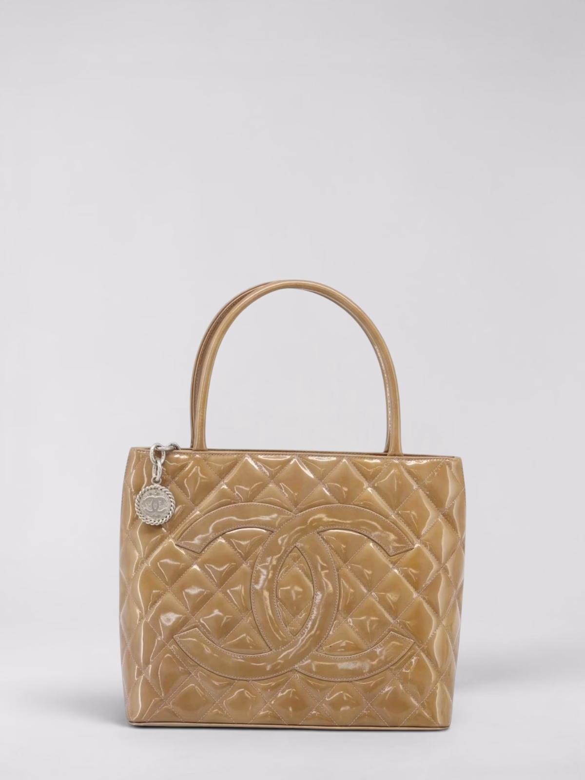 Chanel Patent Medallion Tote