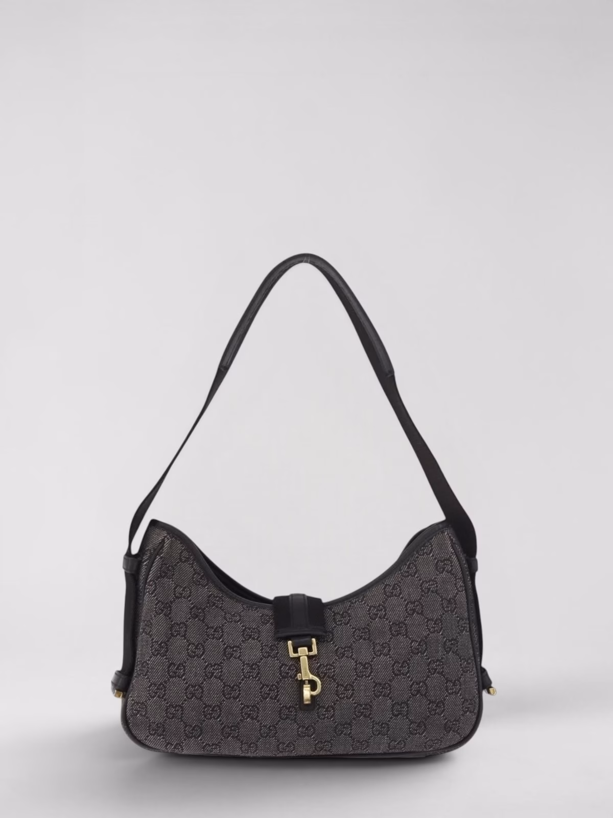 Gucci Buckle Pochette Black