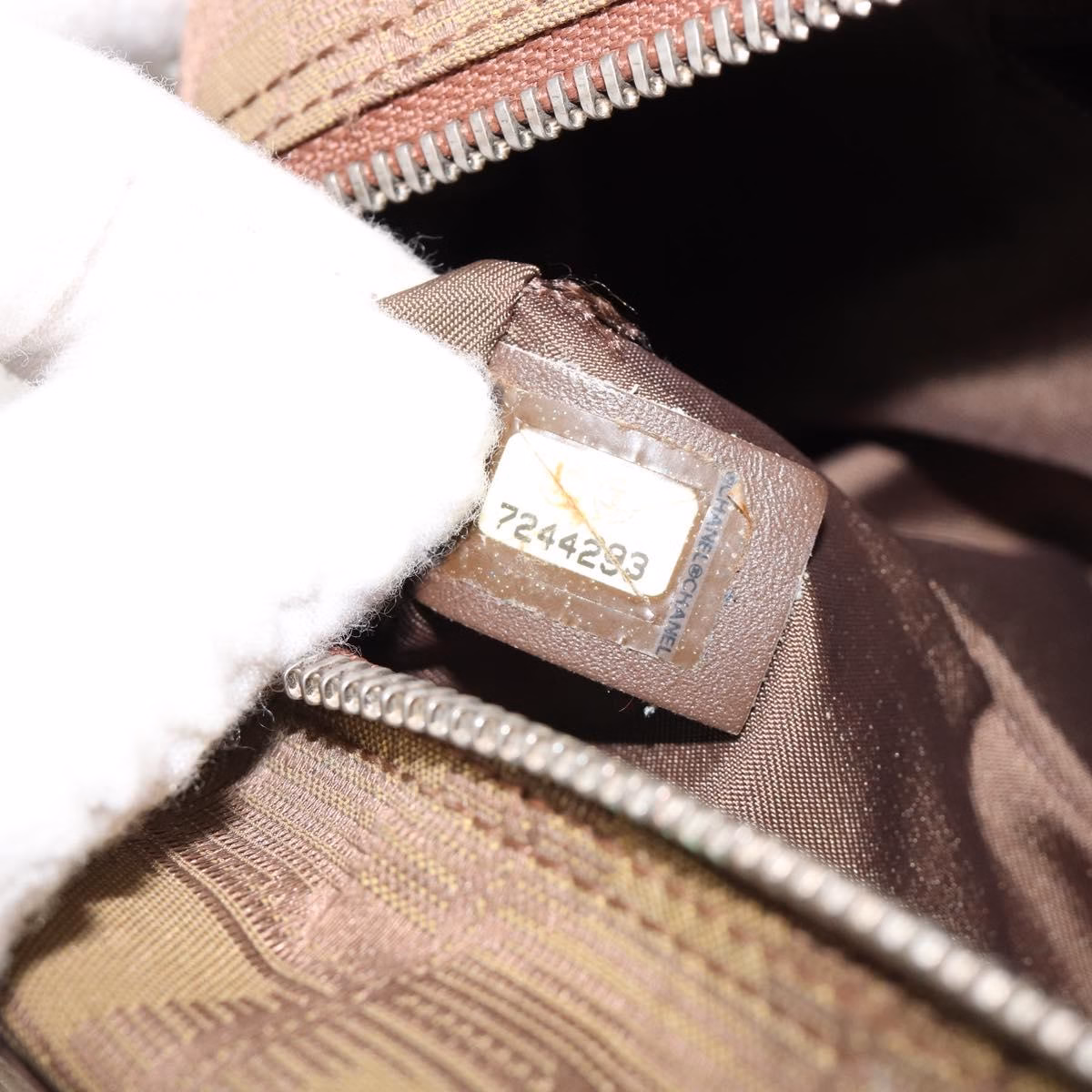 Chanel Travel Line Shoulder Bag Khaki - Image 13