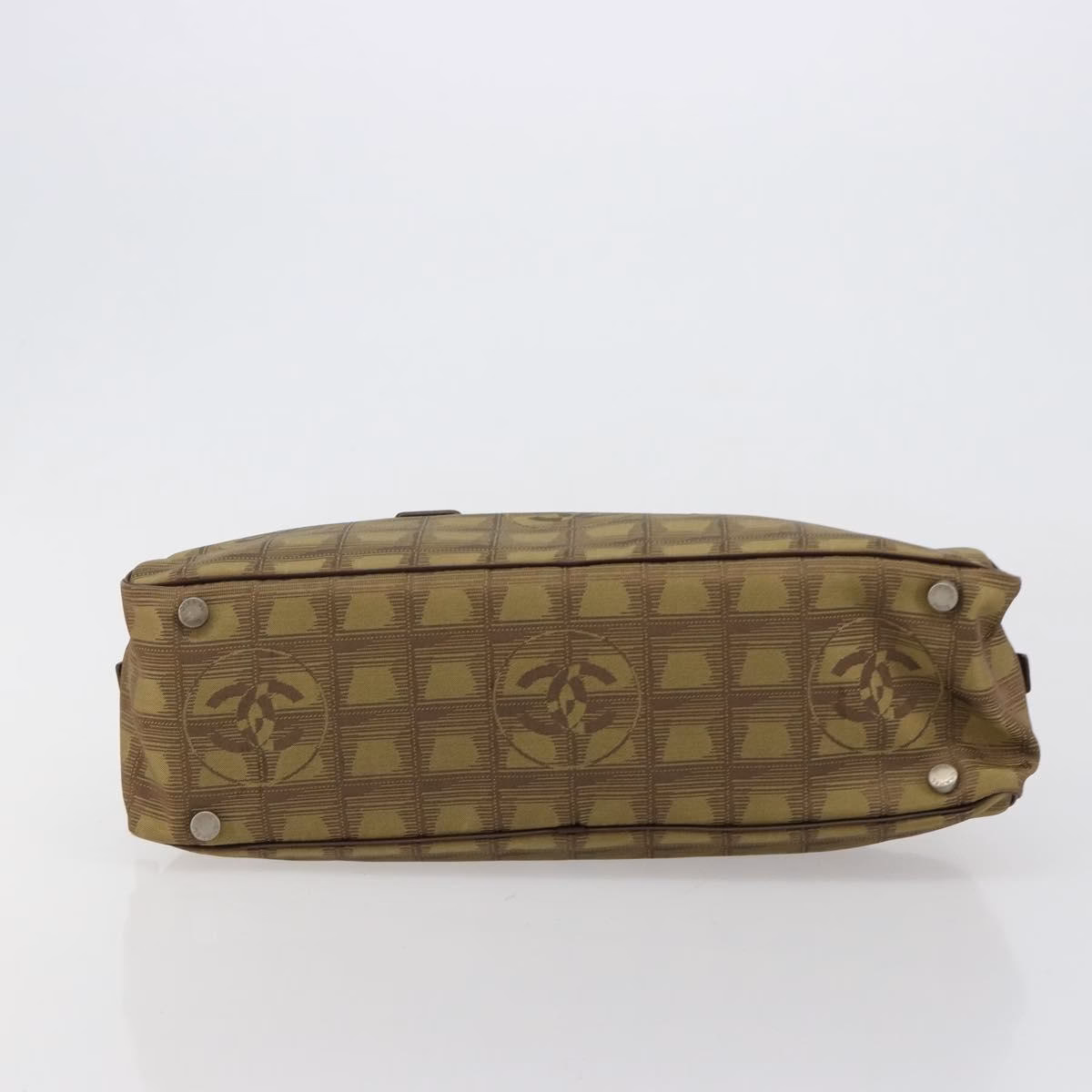 Chanel Travel Line Shoulder Bag Khaki - Image 8
