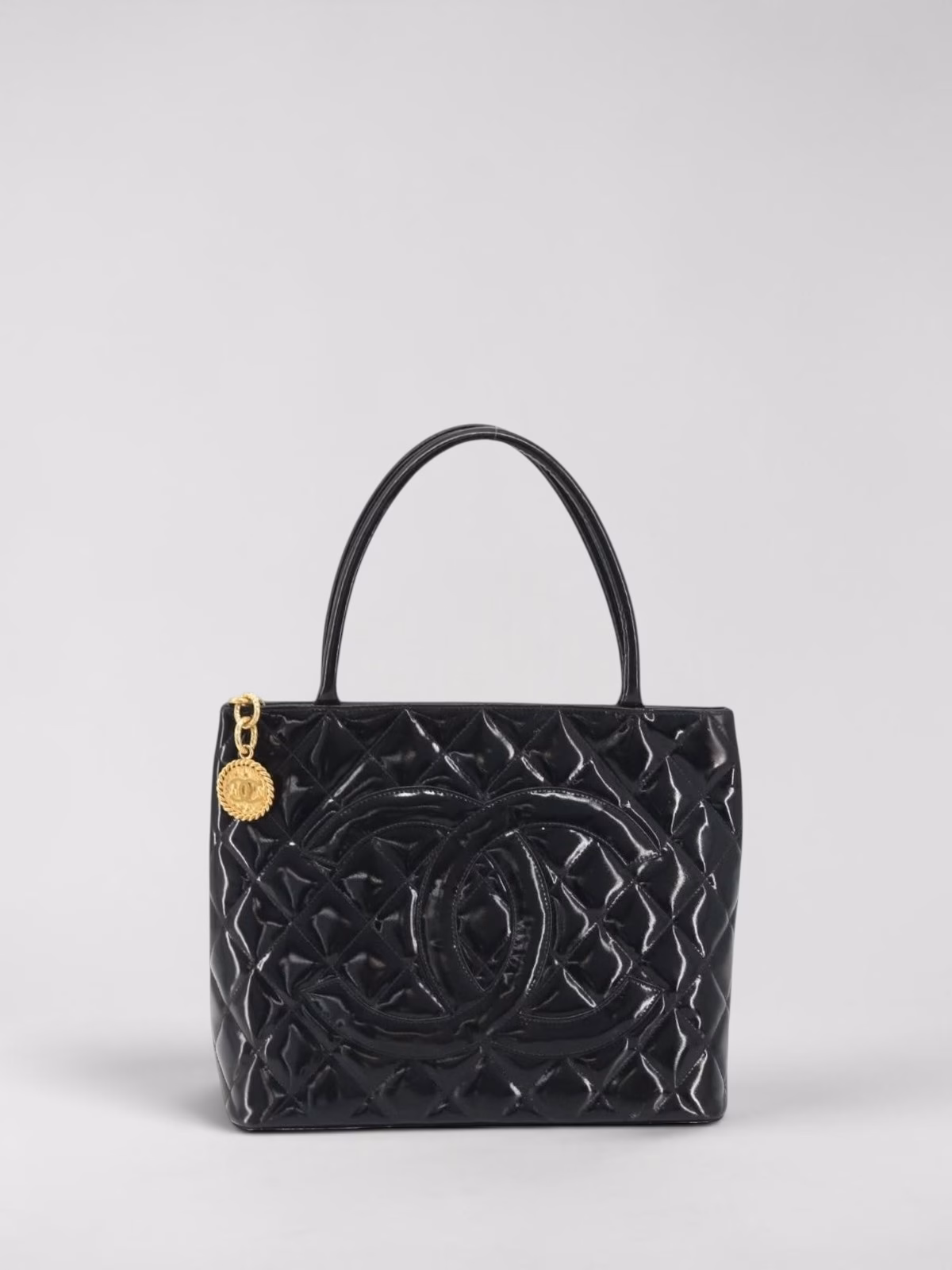 Chanel Patent Medallion Tote bag