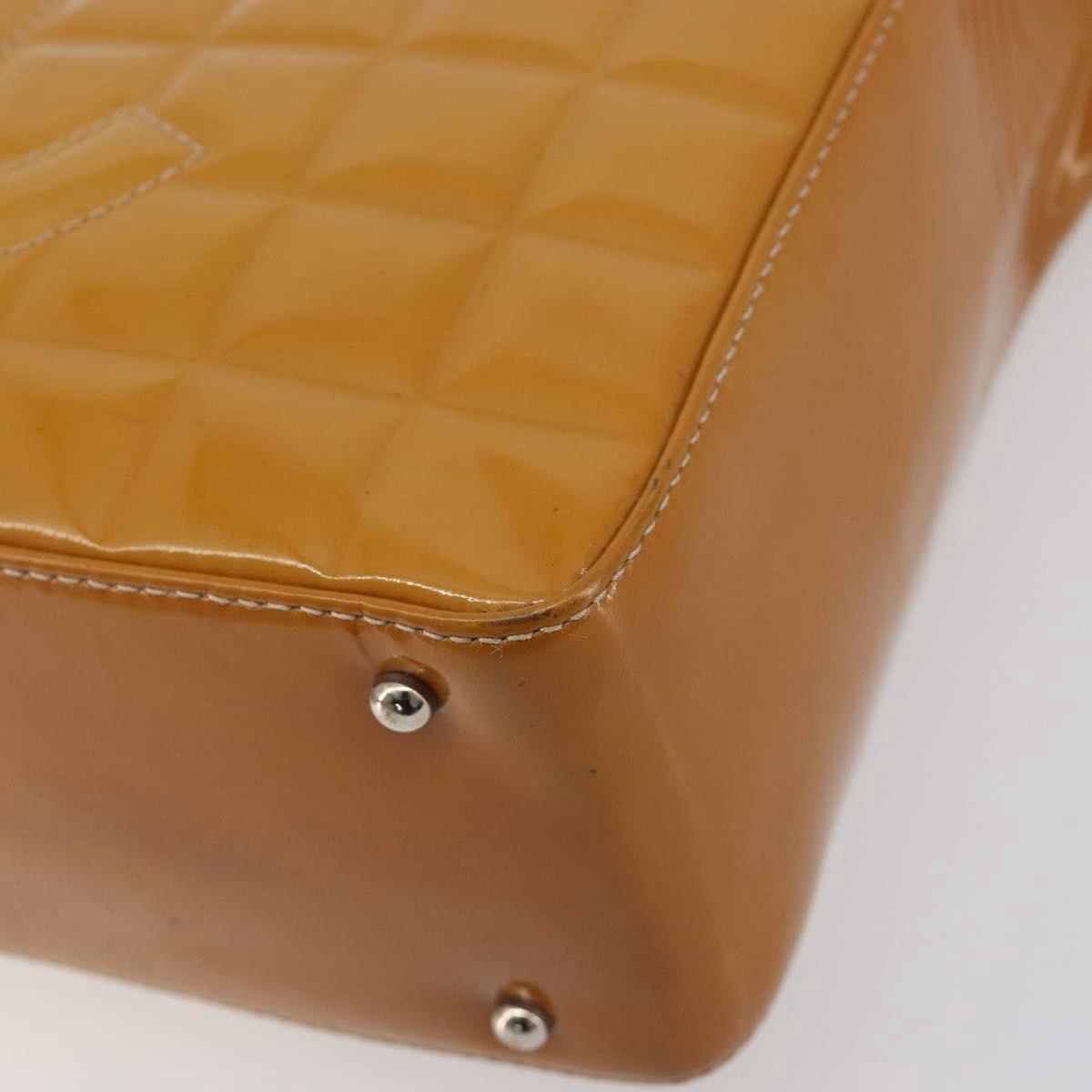 Chanel Patent Choco Bar Amber - Image 9
