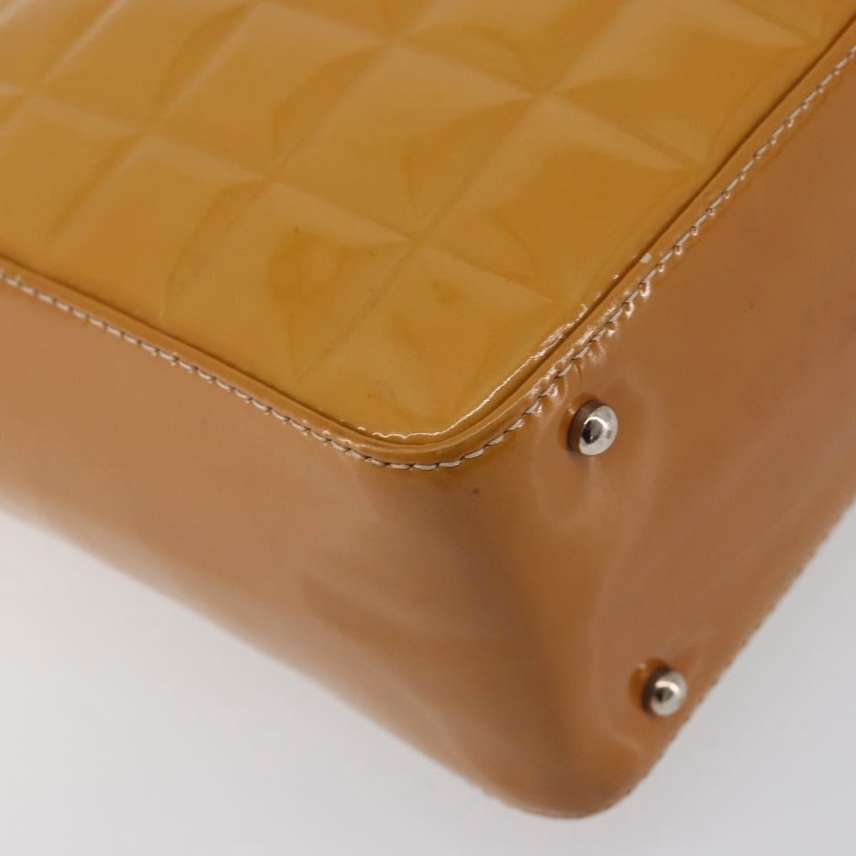 Chanel Patent Choco Bar Amber - Image 10