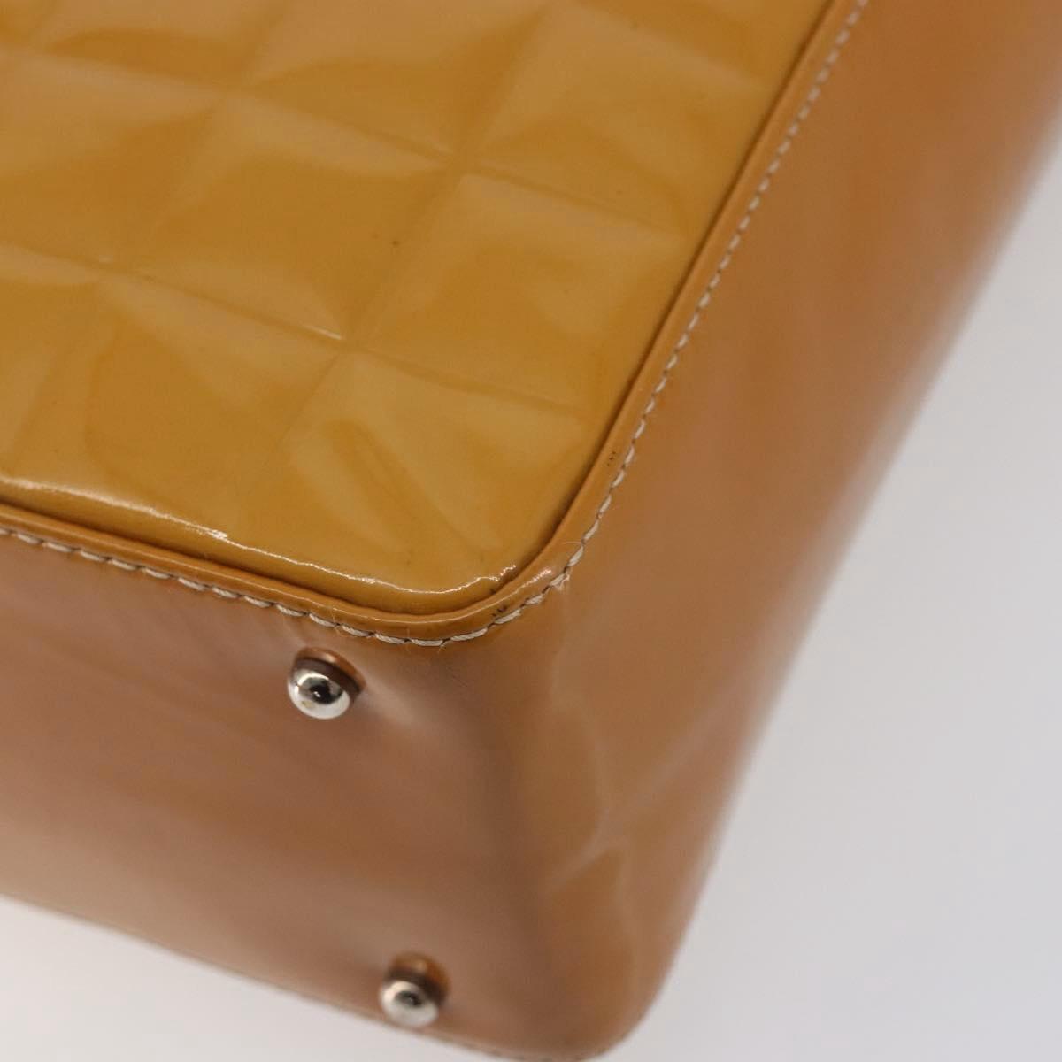 Chanel Patent Choco Bar Amber - Image 11