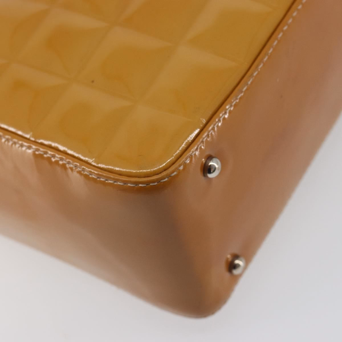 Chanel Patent Choco Bar Amber - Image 12