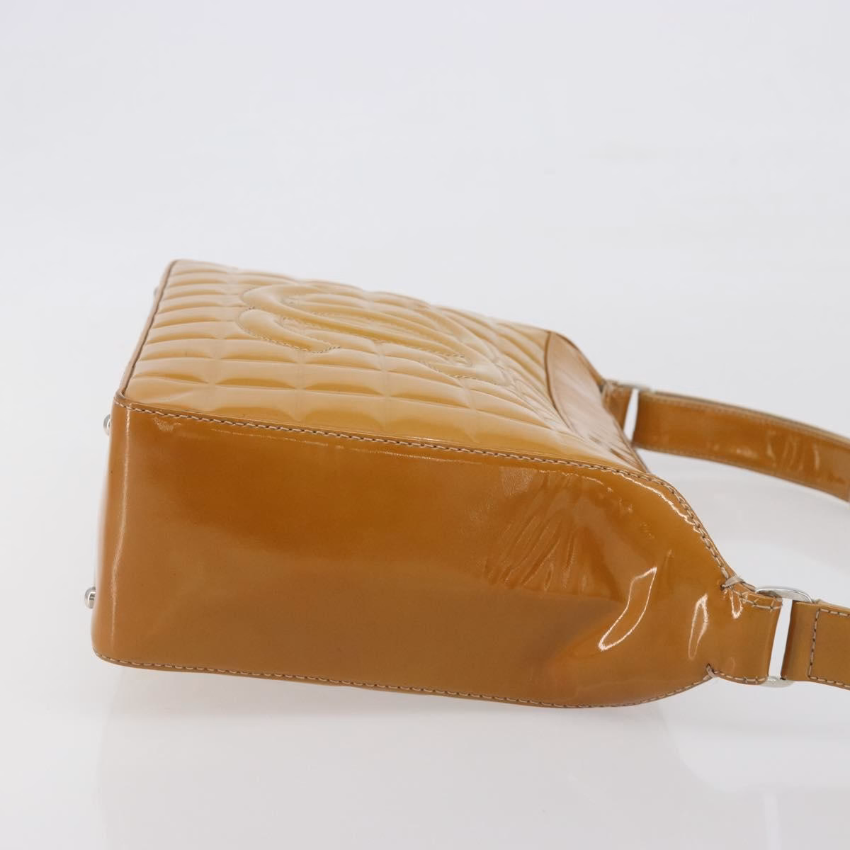 Chanel Patent Choco Bar Amber - Image 4