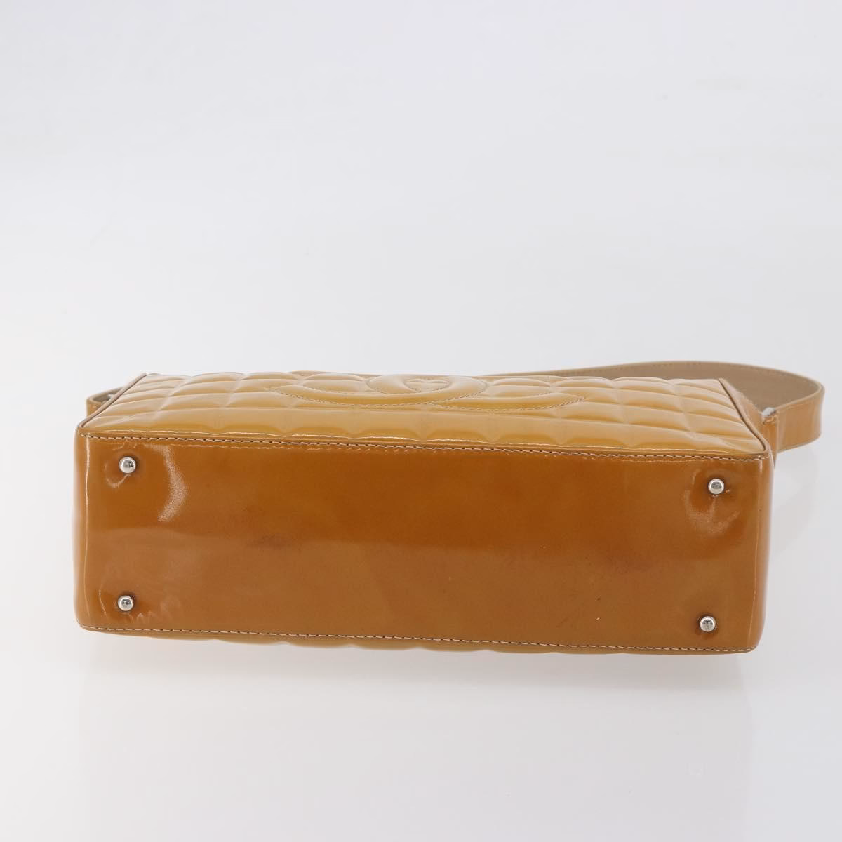 Chanel Patent Choco Bar Amber - Image 8