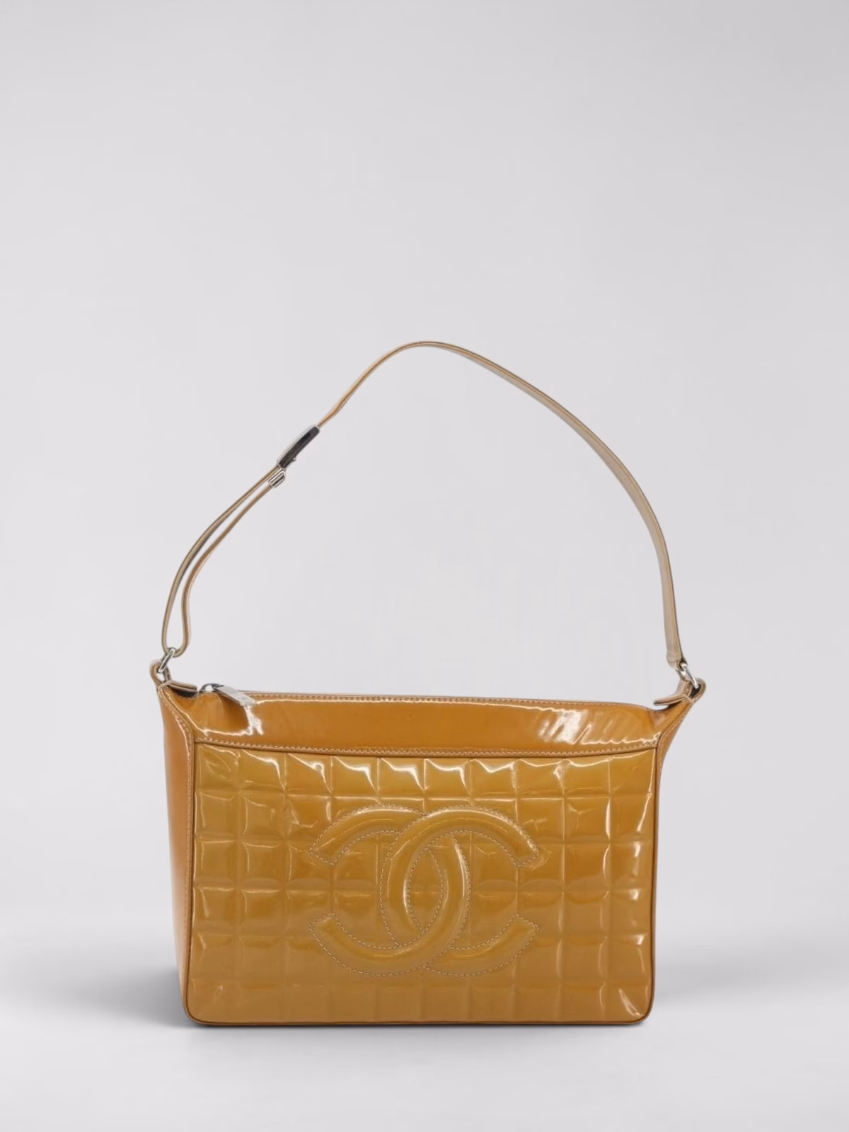 Chanel Patent Choco Bar Amber