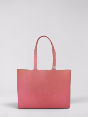 Chanel Rubber Tote Pink