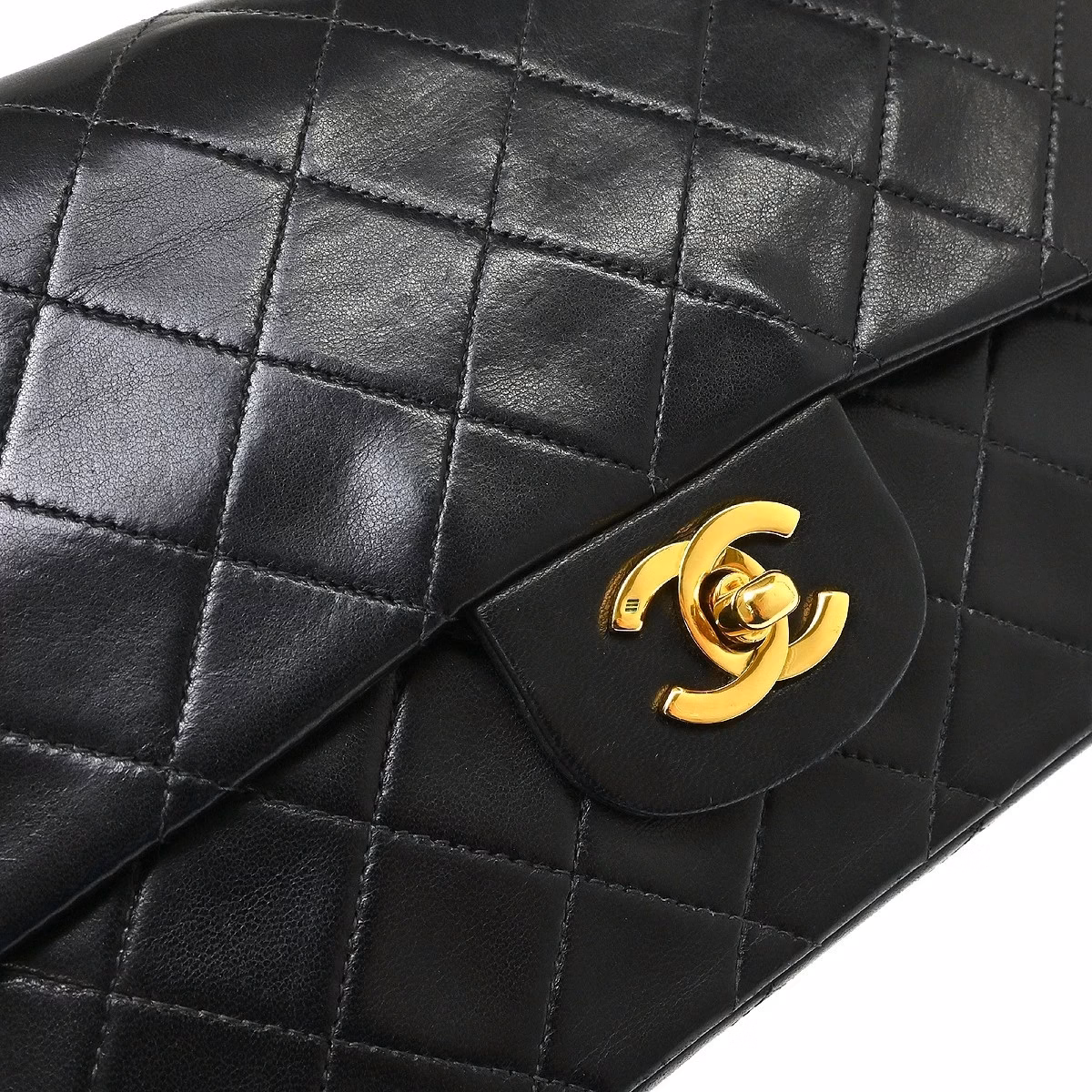 Chanel Double Flap Bag Medium Black - Image 6