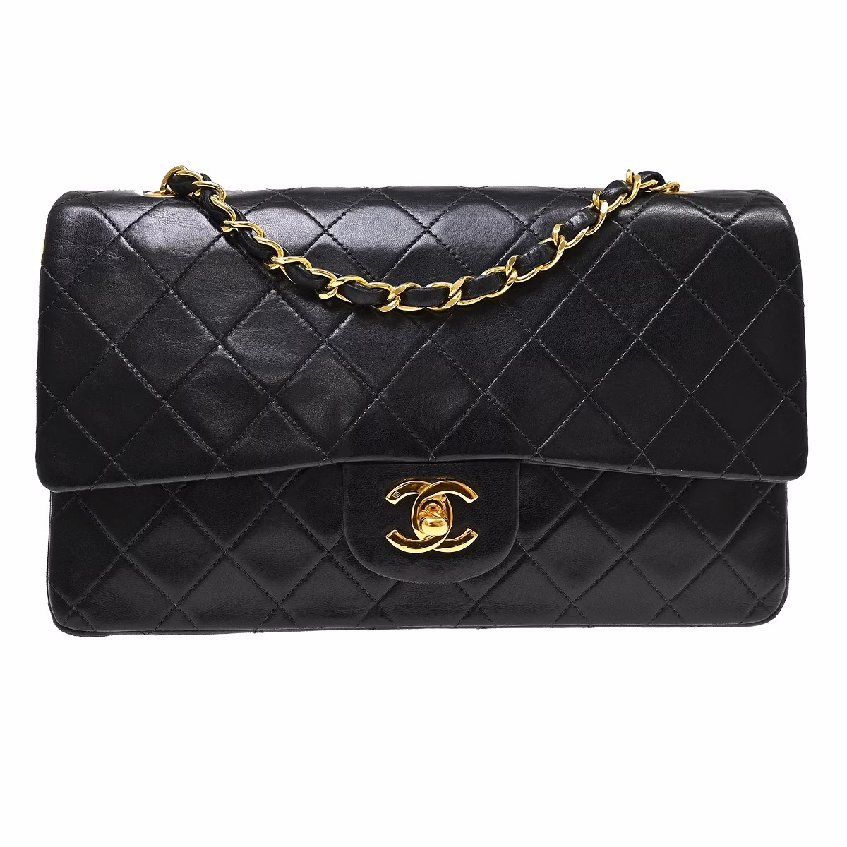Chanel Double Flap Bag Medium Black - Image 3