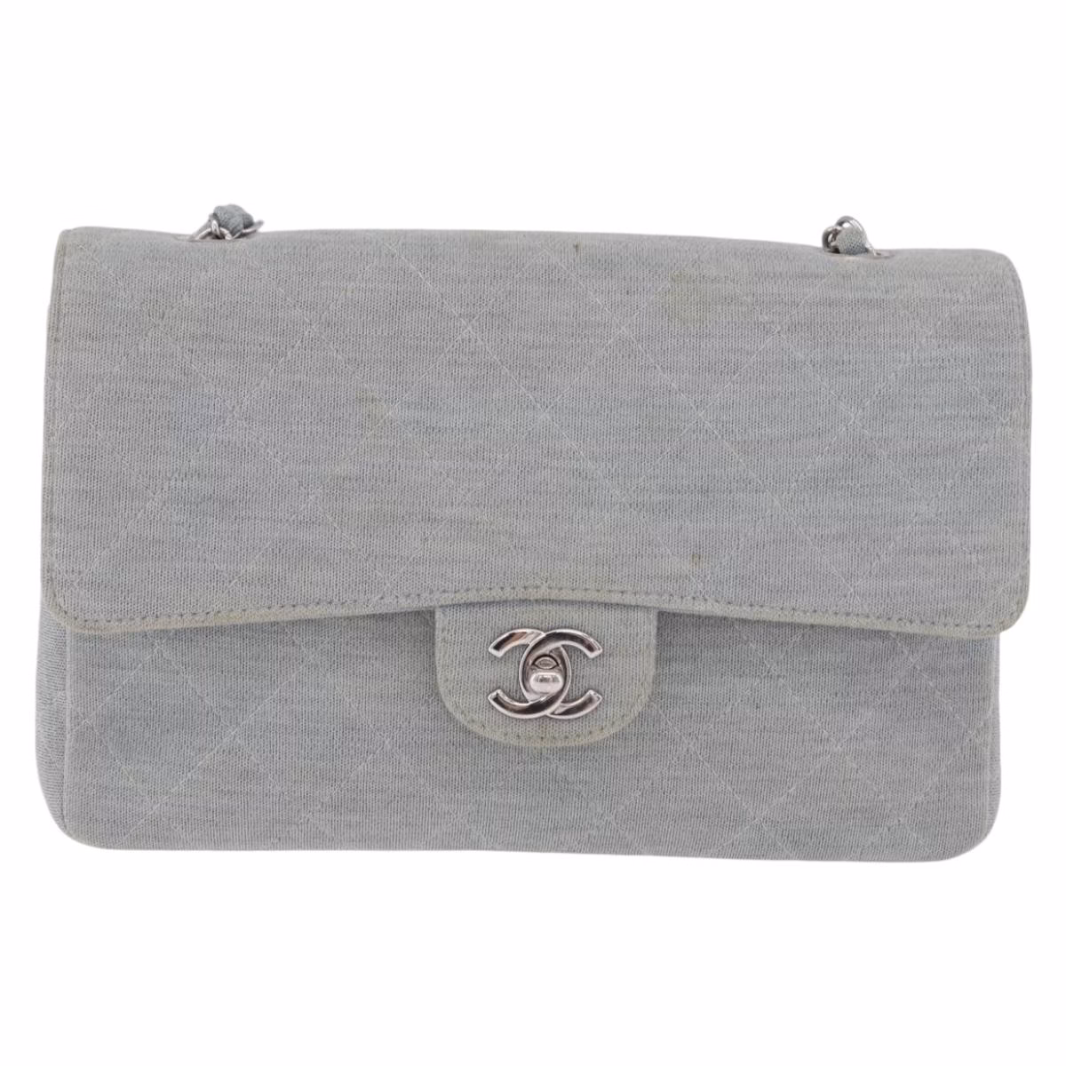 Chanel Single Flap Bag Denim - Image 2