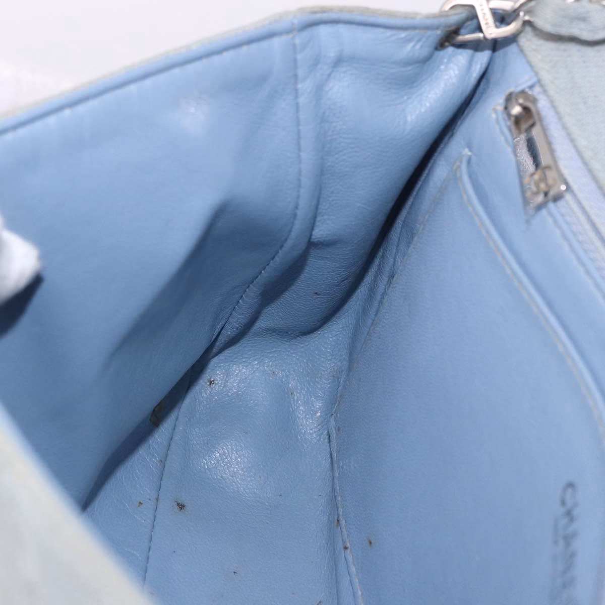 Chanel Single Flap Bag Denim - Image 23