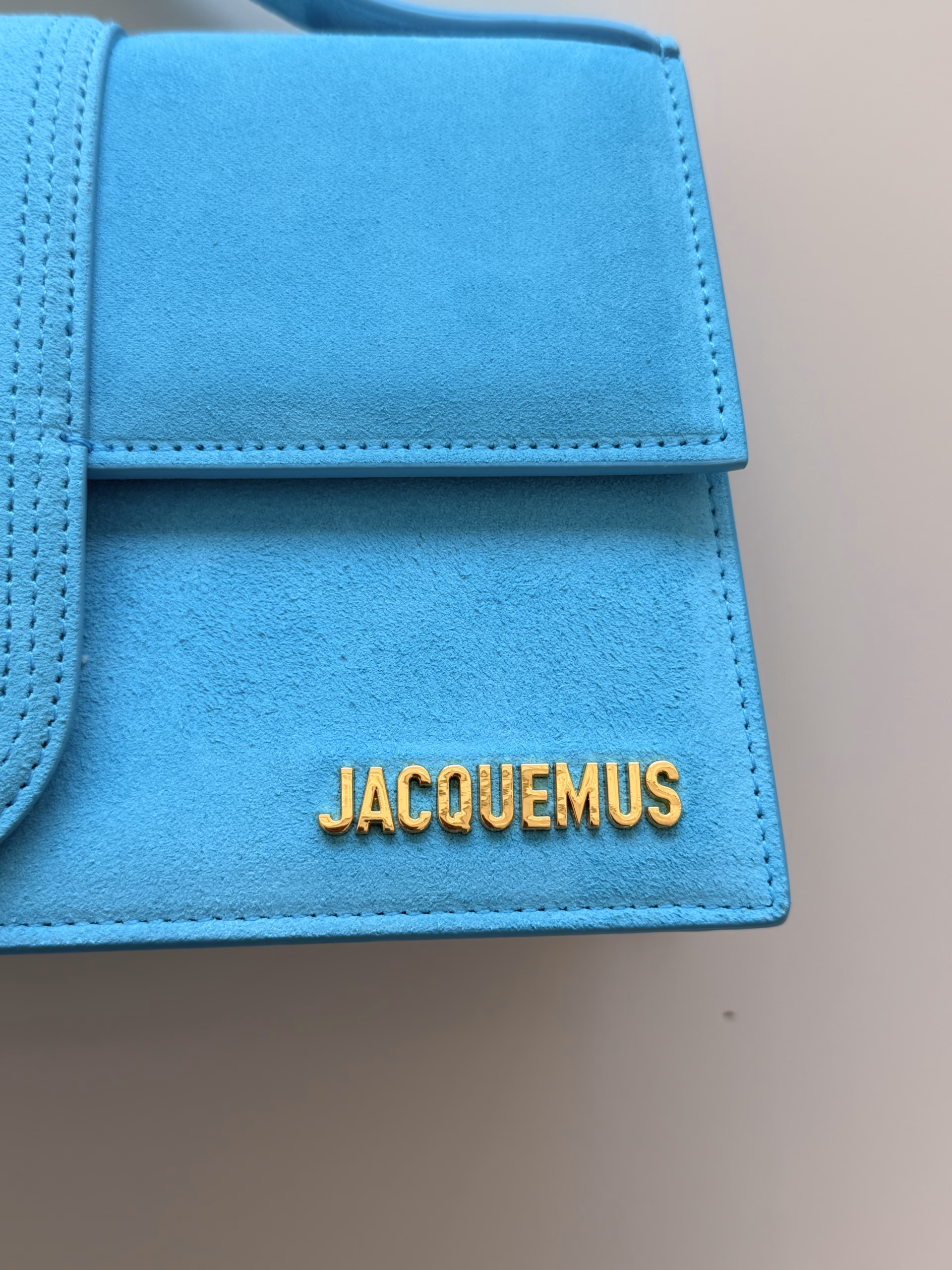 Jacquemus Le Grand Bambino Turquoise Suede - Image 6