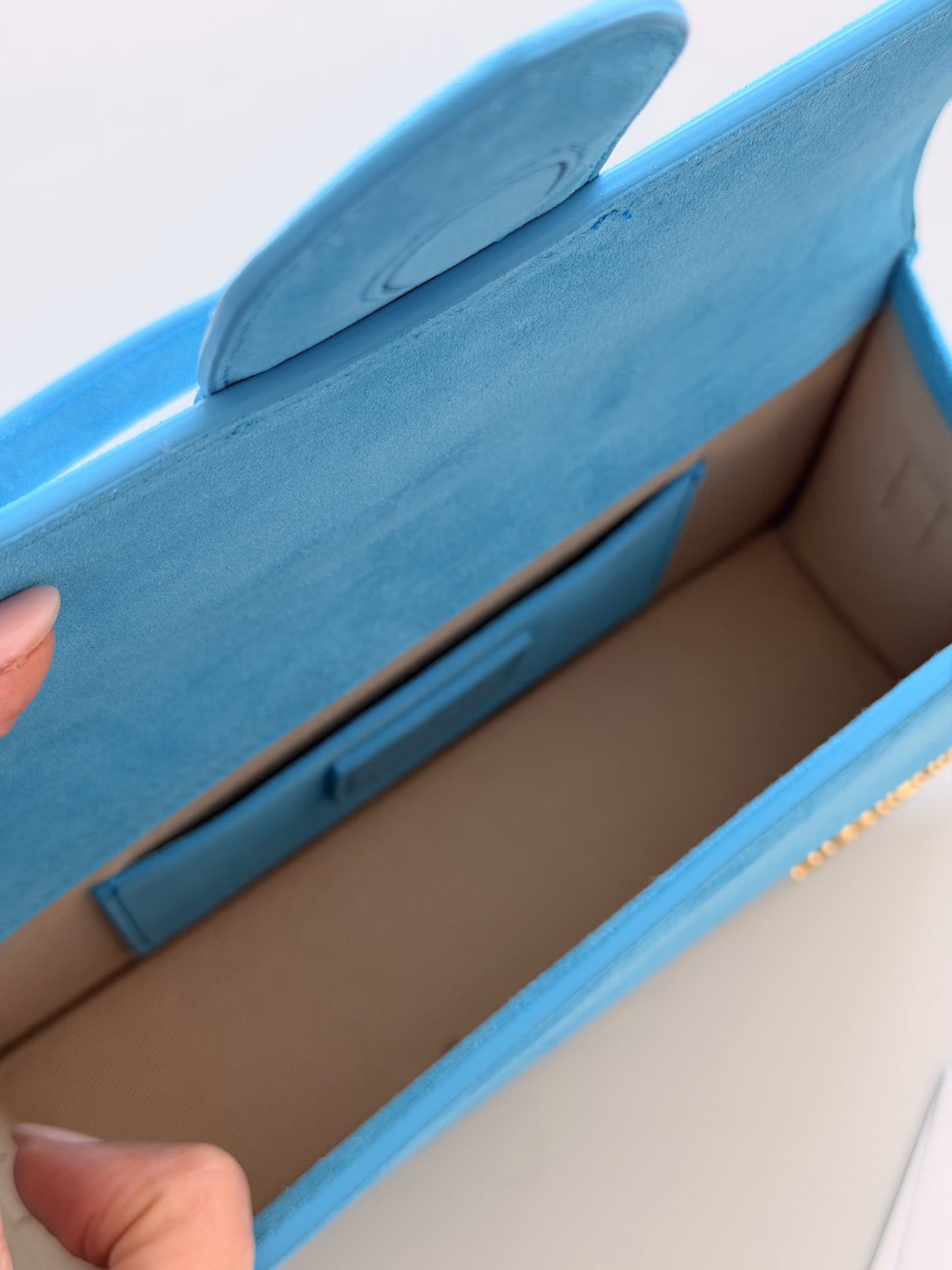 Jacquemus Le Grand Bambino Turquoise Suede - Image 10